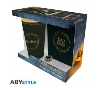 Lord of the Rings Gift Set Bicchiere/Badge/Notebook: Ring