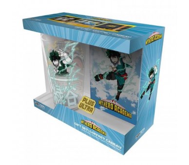 My Hero Academia Gift Set Bicchiere/Badge/Notebook: Heroes