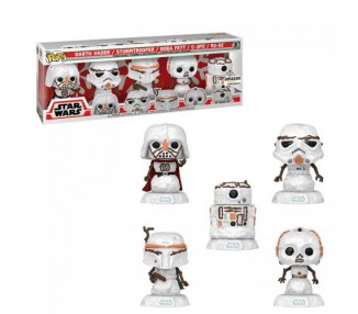 Funko Pop! Star Wars Xmas Holiday 2022 5 Pack EXM