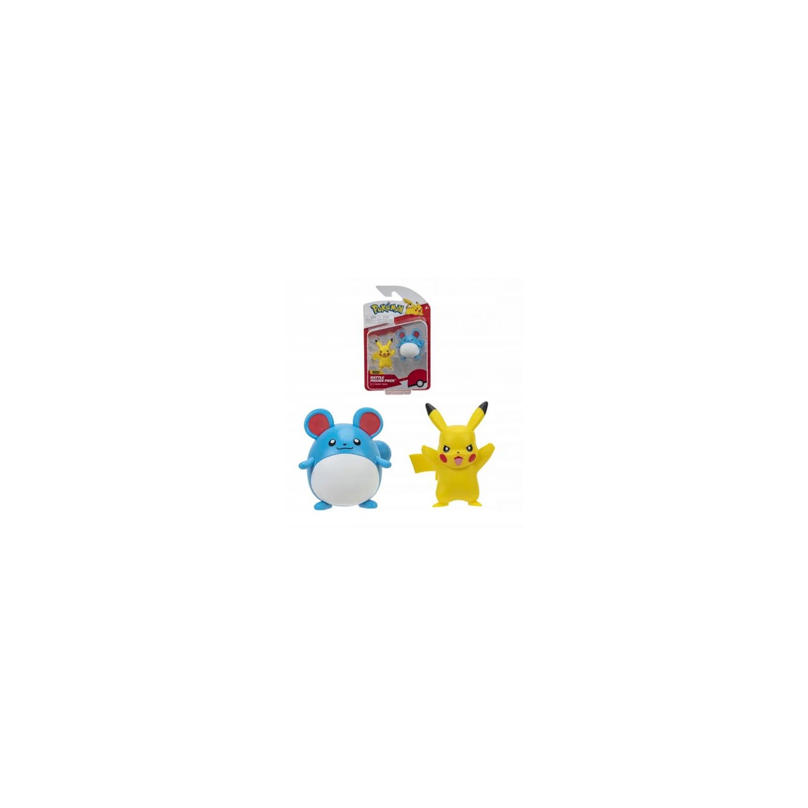 Pokemon Battle Mini Figure 2-Pack Marill & Pikachu 5cm