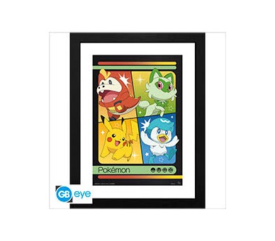 Pokemon Framed Print Scarlet & Violet Starters (30x40)