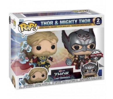 Funko POP! Thor Love Thunder: Thor/Mighty Thor 2PK EXM (fk2)