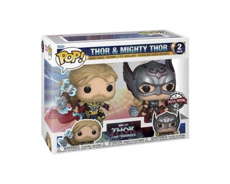 Funko POP! Thor Love Thunder: Thor/Mighty Thor 2PK EXM (fk2)