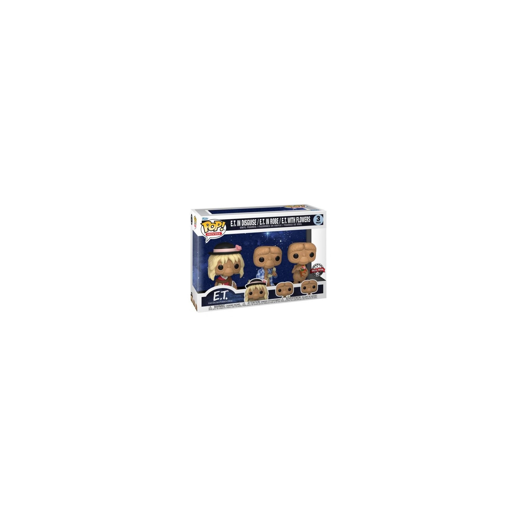 Funko POP! Movies E.T.: Disguise/Robe/Flowers 3pk EXM