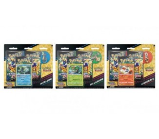 Pokemon Pin Box (Mult 3) Rill/Cind/Inteleon Crow Zenit