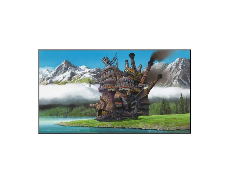 Wooden Wall : Howl's Moving Castle Art Movie Poster 38x21cm