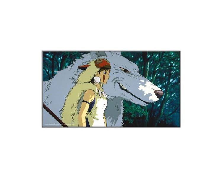 Wooden Wall Studio Ghibli Art Princess Mononoke 38x21cm