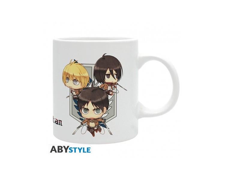 Attack on Titan Tazza 320ml Subli Chibi Trio