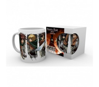 Attack on Titan Tazza 320ml Subli Character Montage