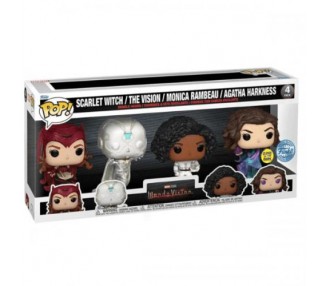 Funko POP! WandaVision: Scarlet/Vision/Monica/Agatha 4PK GW