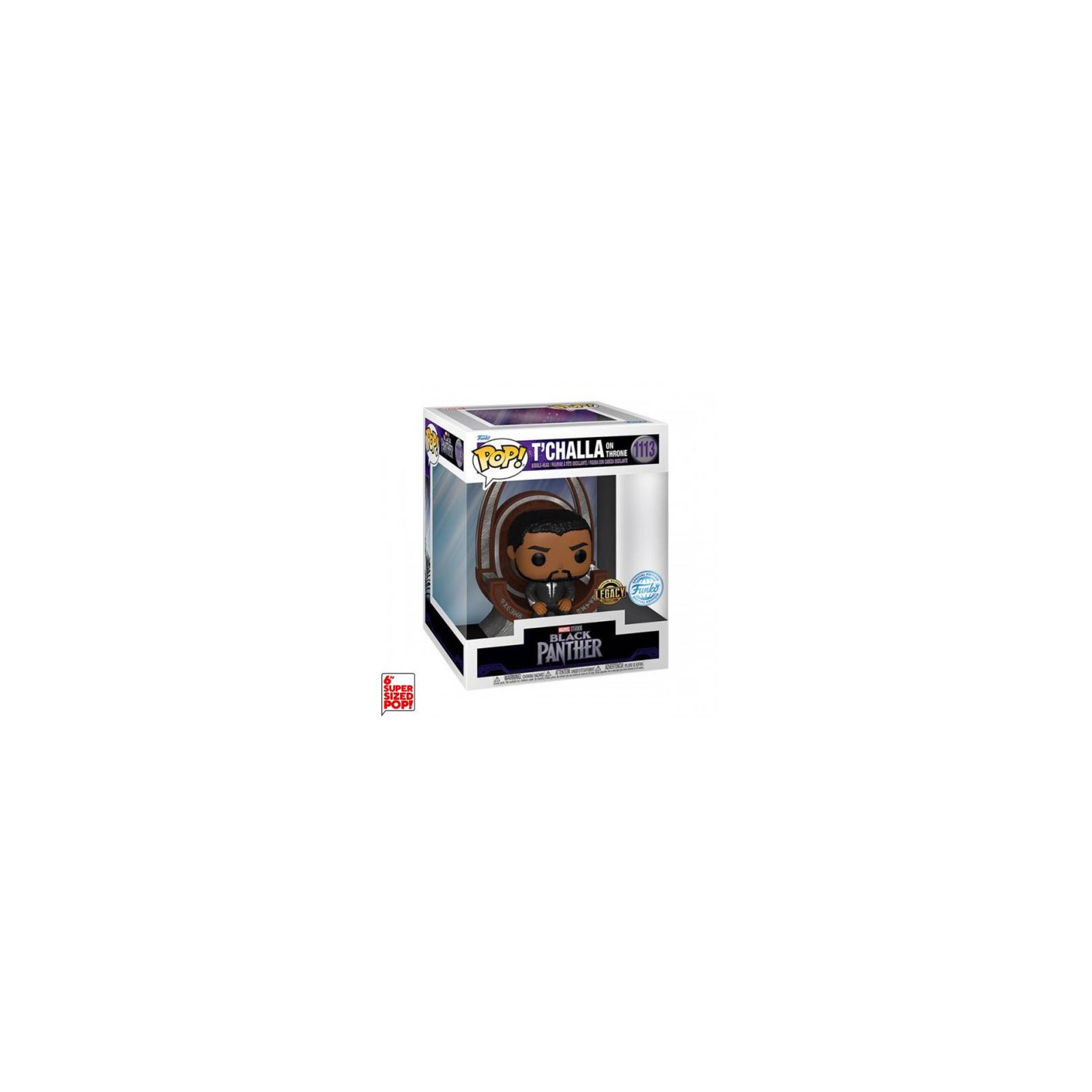 Funko POP! Black Panther: T'Challa on Throne (1113) DLX EXM