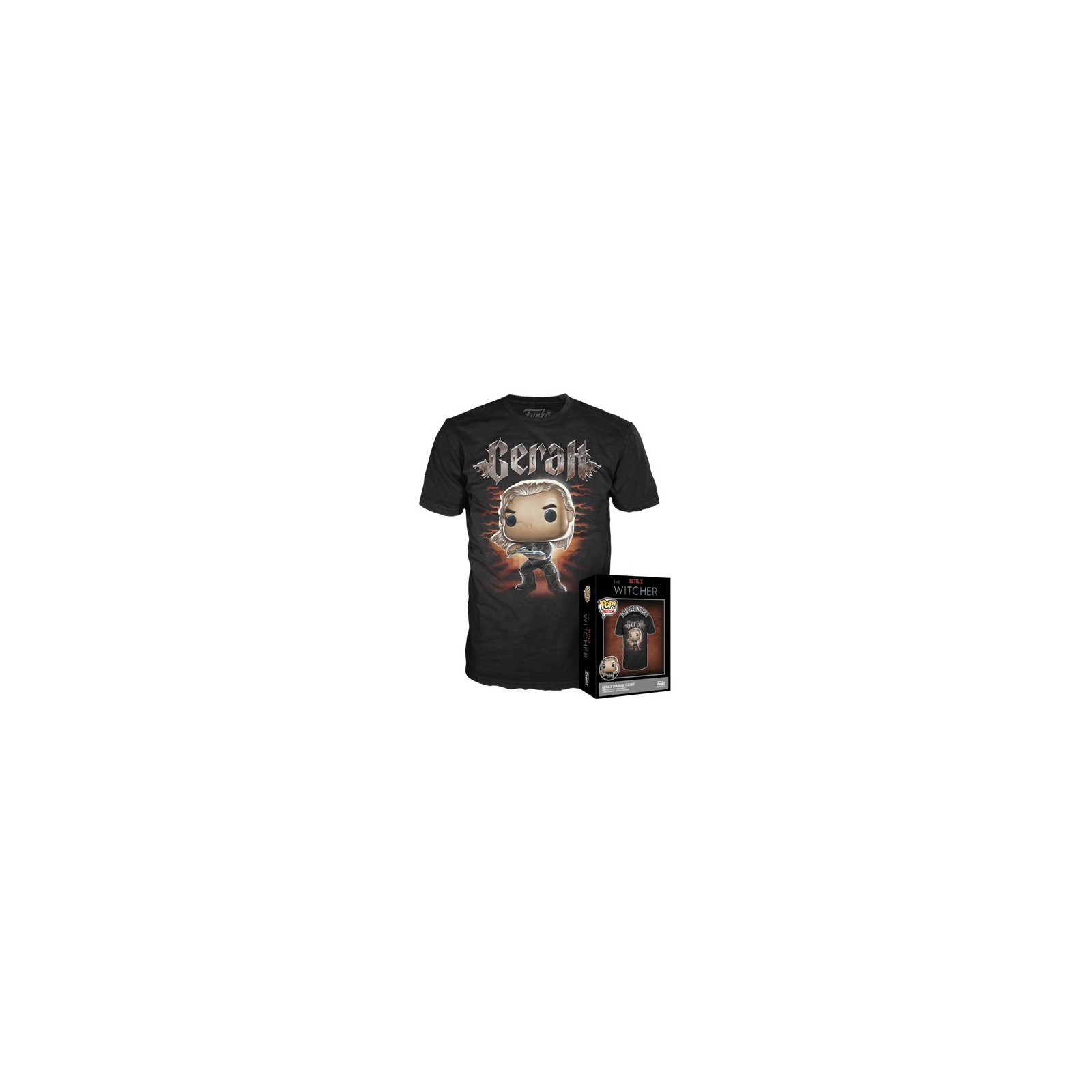 Funko POP! Boxed Tee (L) The Witcher: Geralt (EMEA)