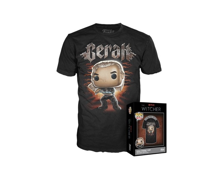 Funko POP! Boxed Tee (L) The Witcher: Geralt (EMEA)