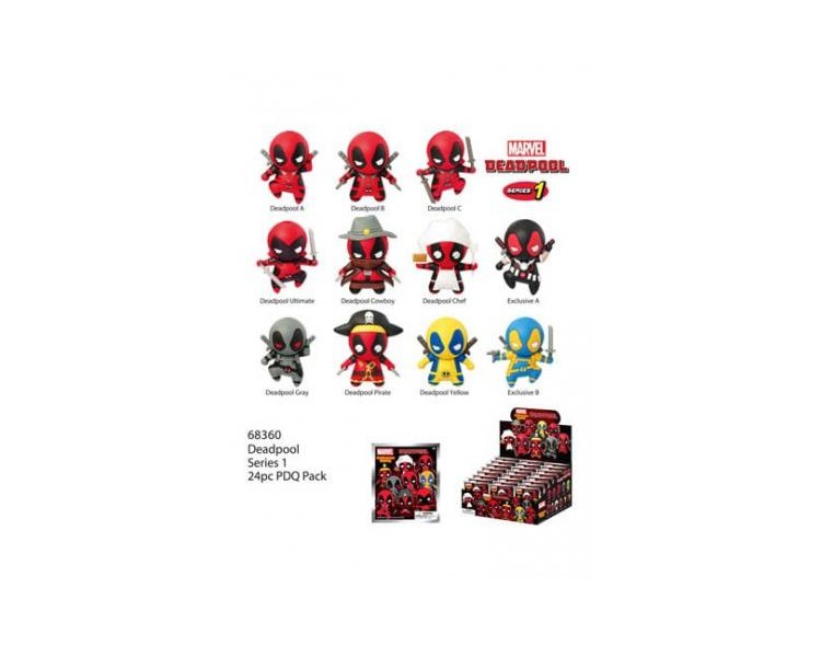 Portachiavi (24pz) Marvel Deadpool Series 1 Display