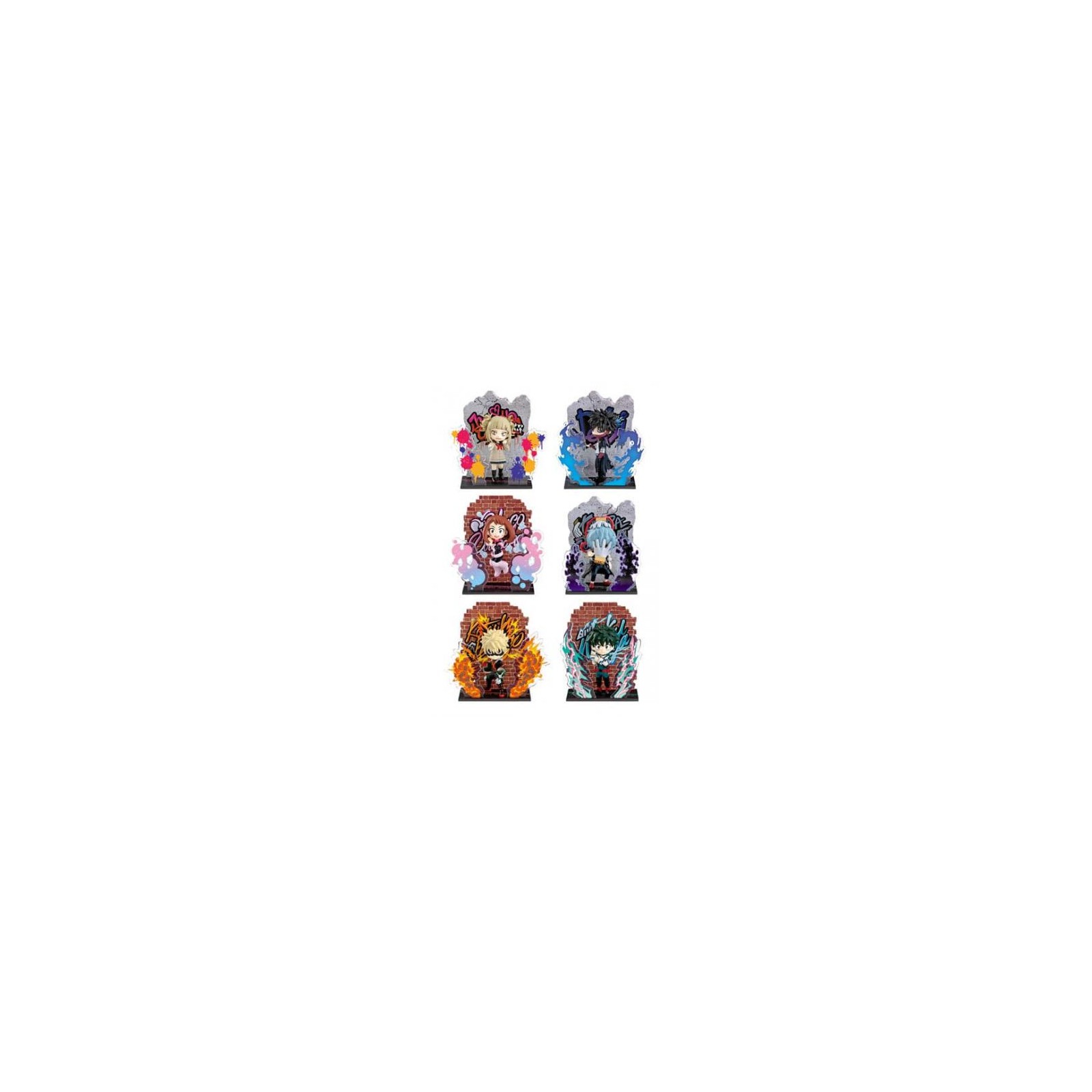 My Hero Academia (6pz) Wall Art Coll. Heroes/Villains 6cm