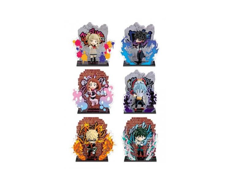 My Hero Academia (6pz) Wall Art Coll. Heroes/Villains 6cm