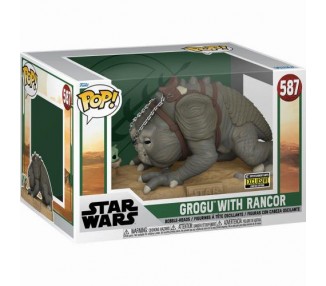 Funko POP! SW The Mandalorian Grogu w/Rancor (587) EXM