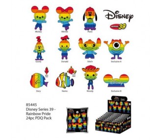 Disney Rainbow Bag Clip Blind Disp (24pz) 6cm