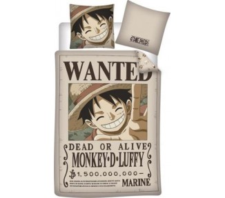 One Piece Copripiumino Microfibra : Wanted 140x200cm