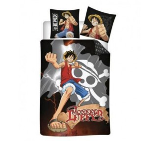 One Piece Copripiumino Cotone : Monkey D.Luffy 140x200cm