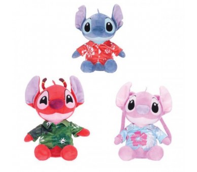 Peluche Disney Hawaiian Stitch/Leroy/Angel 27cm (gt5)