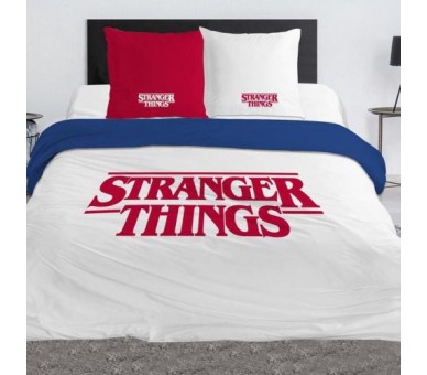 Stranger Things Copripiumino Cotone : Logo 140x200cm