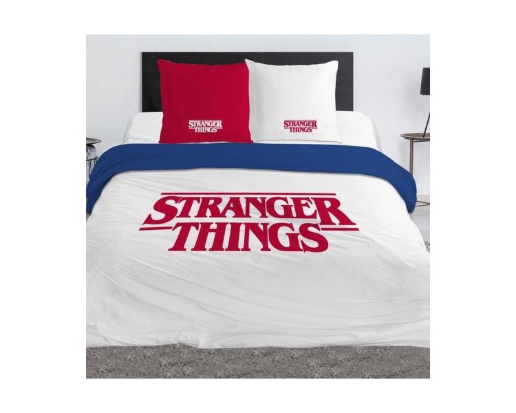 Stranger Things Copripiumino Cotone : Logo 140x200cm