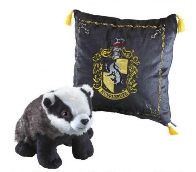 Harry Potter House Cushion w/Plush Fig Hufflepuff