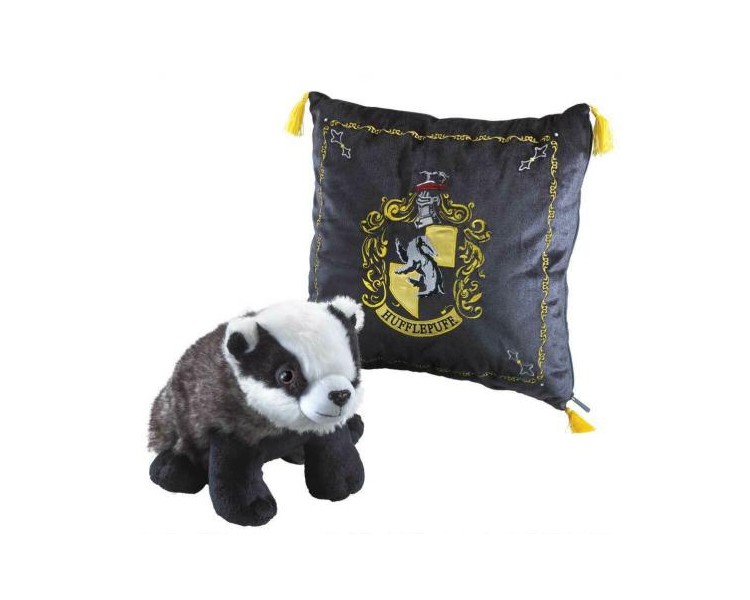 Harry Potter House Cushion w/Plush Fig Hufflepuff