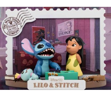 Disney 100 Years Wonder D-Stage Diorama Lilo & Stitch 10cm