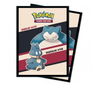 Pokemon Proteggi Carte Standard Snorlax/Munchlax 65 Bustine