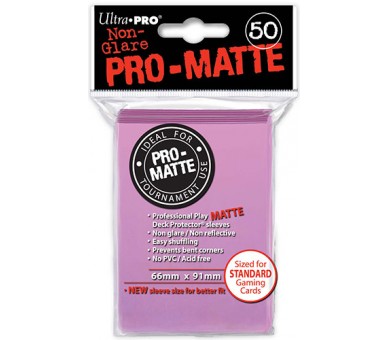 Proteggi Carte Pro Matte Pink da 50 66x91 mm Ultra Pro