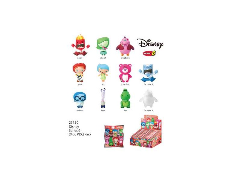 Pixar Bag Clip (24pz) Blind Box Display 6cm