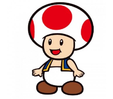 Cuscino Super Mario Bros Toad 3D 40cm