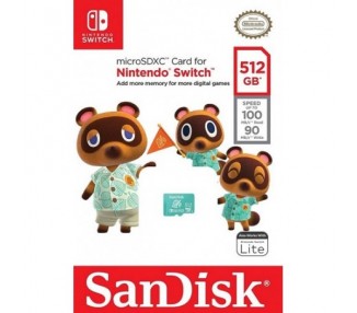 Micro SD Sandisk SDXC 512 GB Animal Crossing