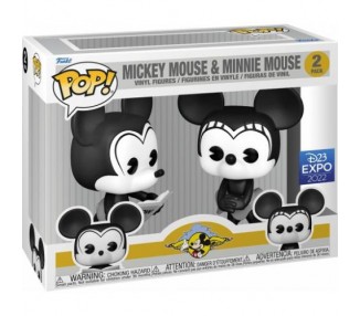 Funko POP! Disney Plane Crazy Mickey / Minnie Mouse 2PK EXM