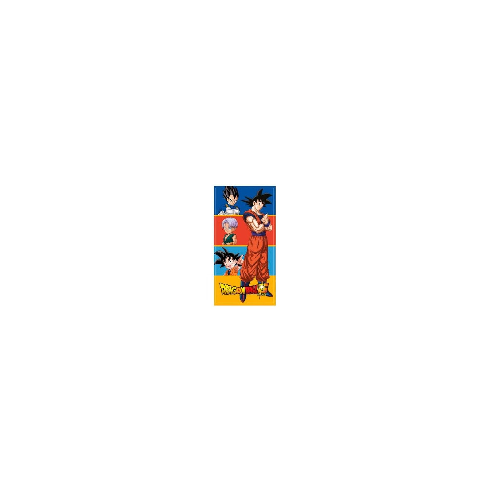 Dragon Ball Super Telo Mare Microfibra Goku Family 140x70cm