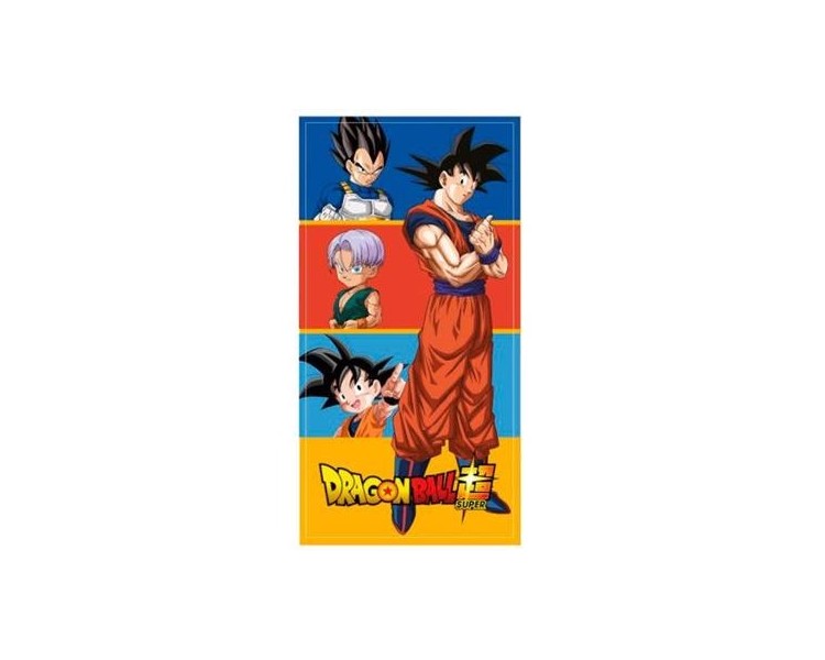 Dragon Ball Super Telo Mare Microfibra Goku Family 140x70cm