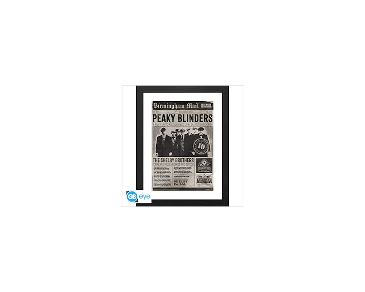 Framed Poster Peaky Blinders : 10Th Newspaper (30x40)