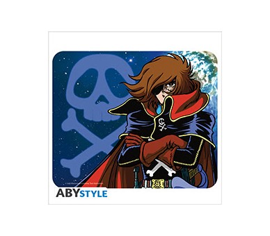 Albator Tappetino Mouse Harlock & emblem 23cm