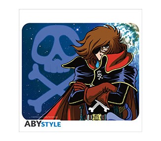 Albator Tappetino Mouse Harlock & emblem 23cm