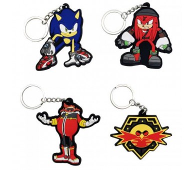 Set 4 Portachiavi Sonic the Hedgehog