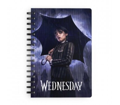 Wednesday Rain Wednesday 3d Effect Notebook