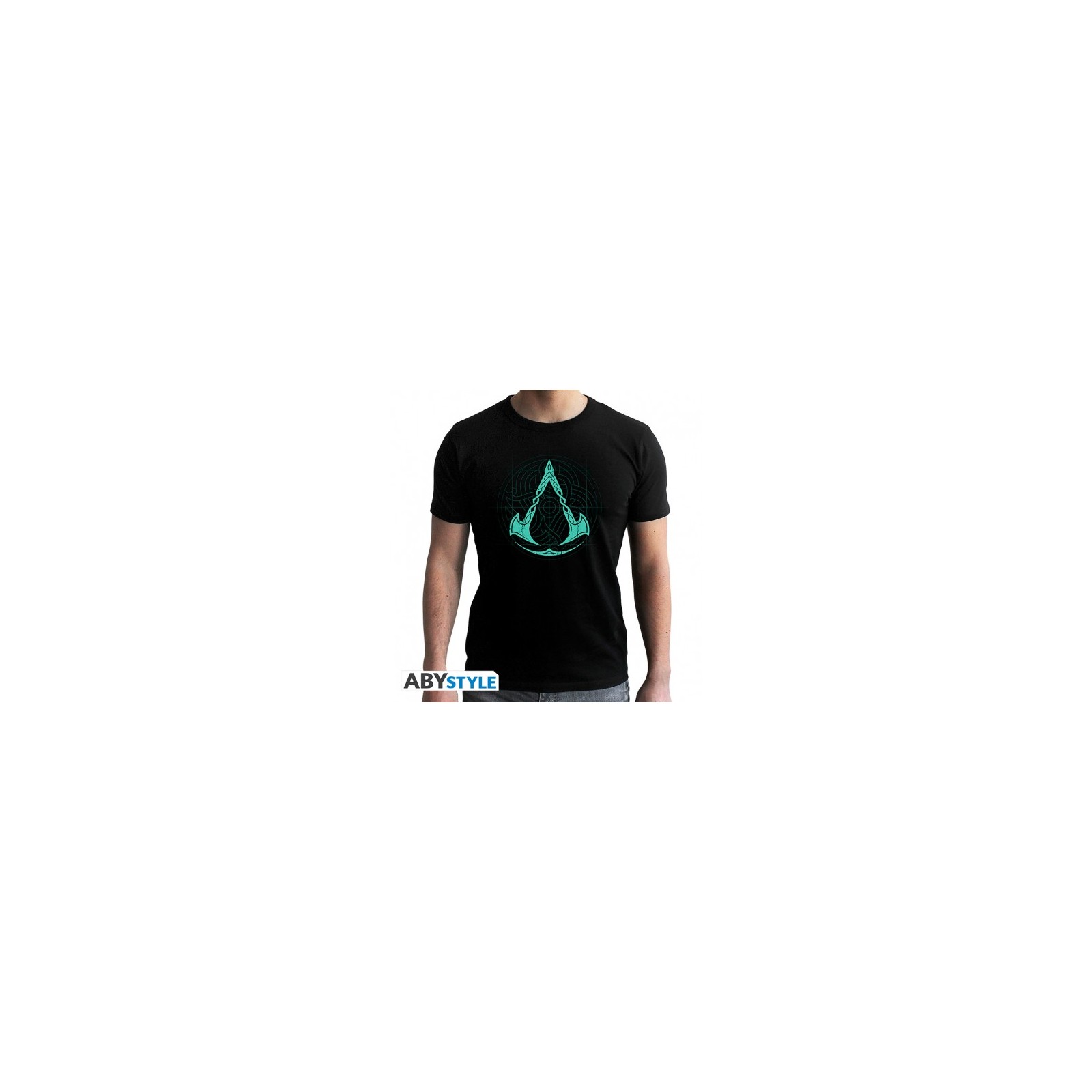 Assassin's Creed T-Shirt (L) Black: Valhalla Crest