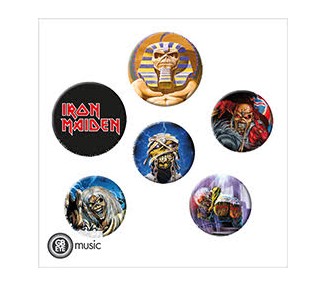 Iron Maiden Pin Spilla Badge: Mix 3cm