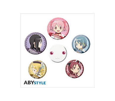 Puella Madoka Magica Pin Spilla Badge: Main Characters 3cm