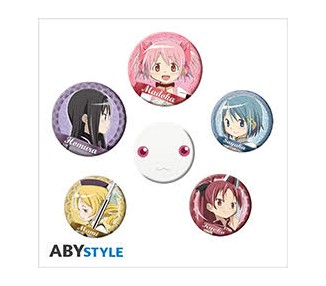 Puella Madoka Magica Pin Spilla Badge: Main Characters 3cm