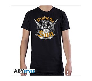 Dark Souls T-Shirt (S) Man Black: Praise the Sun