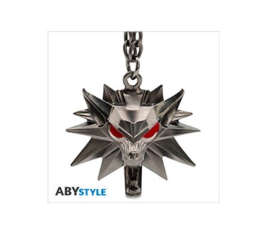 The Witcher Portachiavi 3D: Wolf School Emblem 4cm