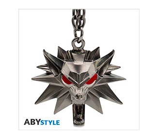 The Witcher Portachiavi 3D: Wolf School Emblem 4cm